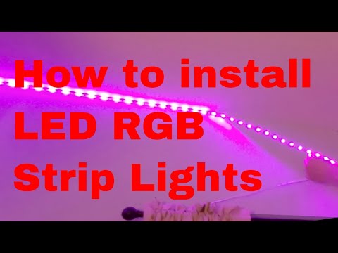 How to install LED RGB Strip Lights on Wall