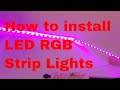 How To Install LED RGB Strip Lights On Wall