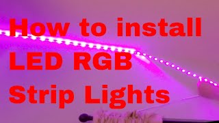 How to install LED RGB Strip Lights on Wall