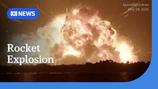 Blue Origin's 'New Glenn' rocket booster explodes in massive fireball | ABC NEWS