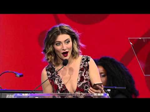 2016 She Rocks Awards: Amy Heidemann (Karmin) Accepts Award