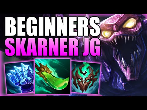 HOW TO PLAY SKARNER JUNGLE & CARRY THE GAME FOR BEGINNERS IN S14! - Gameplay Guide League of Legends