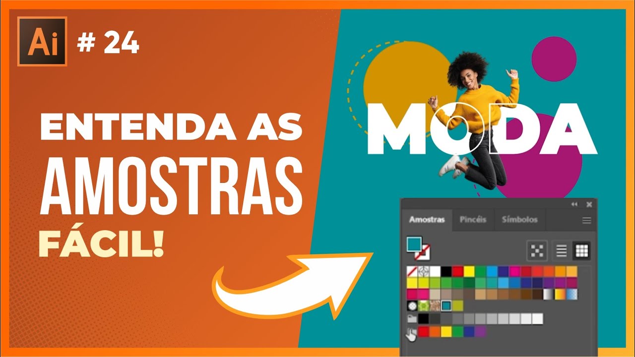 Como usar as amostras de cor no Illustrator de modo fácil