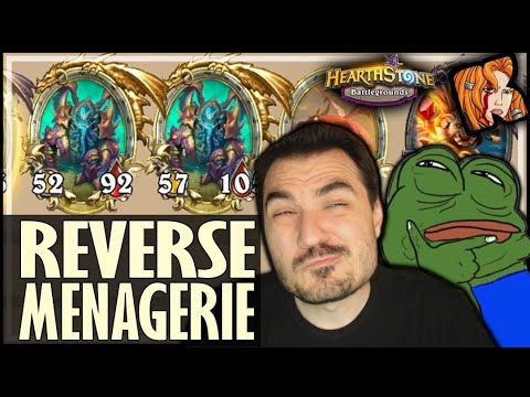 REVERSE MENAGERIE WITH 6 MYTHRAX?! - Hearthstone Battlegrounds