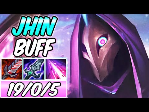NEW JHIN BUFF Insane Damage  Best Build & Runes  League of Legends