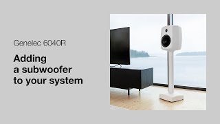 Video thumbnail for Genelec 6040R loudspeakers | Adding a subwoofer to your system by Genelec Official Channel