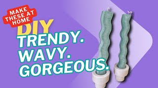 How to Make Wavy Taper Candles | Easy DIY Candle Tutorial for Beginners