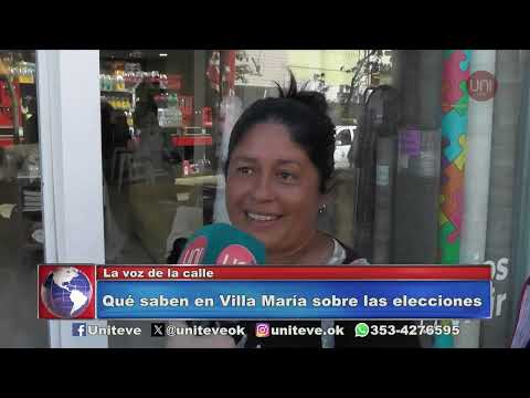 Que saben en Villa María sobre las elecciones