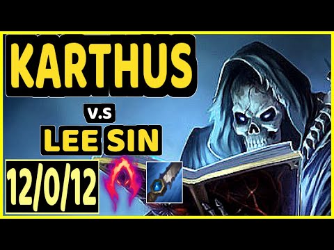 AHAHACIK (KARTHUS) vs LEE SIN - 12/0/12 KDA JUNGLE CHALLENGER GAMEPLAY - EUW