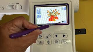 Learning How to Use the Brother SE1900 LCD Screen - Embroidery Basics
