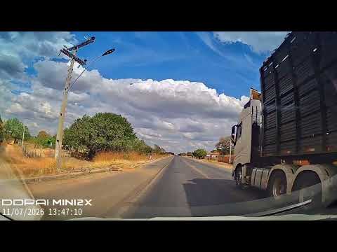 Dirigindo pela BR135 até a cidade de Coribe, Bahia.