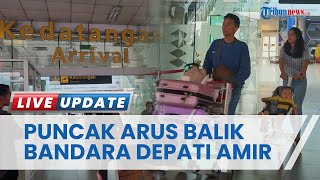Puncak Arus Balik di Bandara Depati Amir Pangkalpinang, Total Penumpang Hampir 5 Ribu Orang