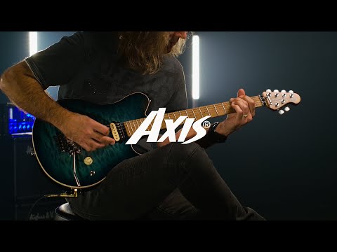 Axis Electric Guitar with Case - Yucatan Blue Quilt