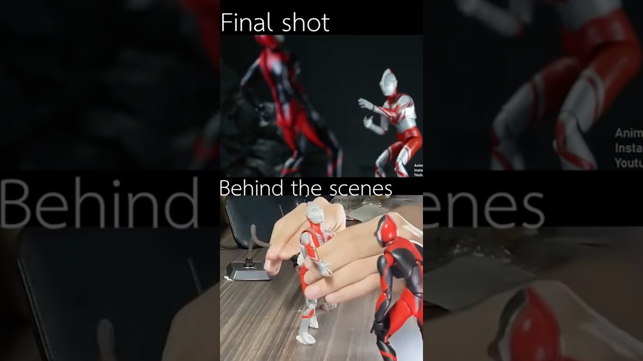 Behind the scenes of Zoffy Vs Dark Ultraman4 #ultraman #film #animation #stopmotion #behindthescenes