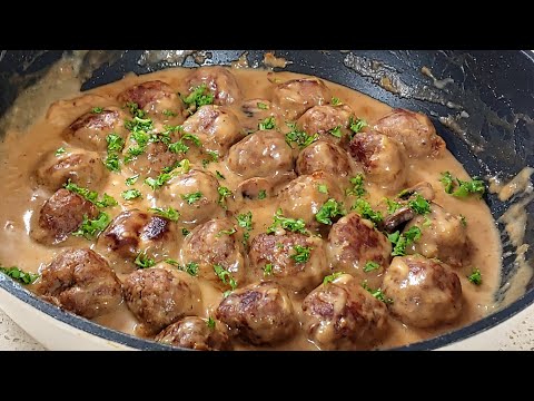Authentic Swedish Meatballs Recipe | Easy & Delicious! สวีดิช มีทบอล