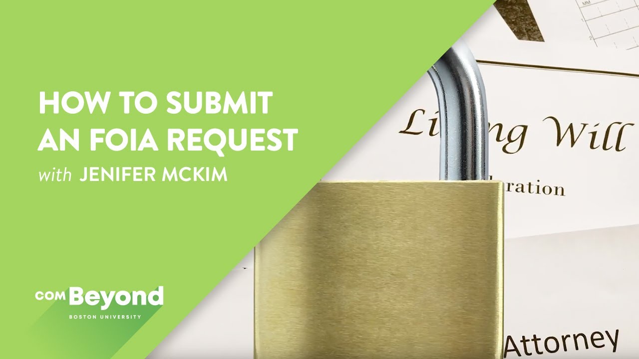 How to Submit a FOIA Request with Jenifer McKim | COM Beyond