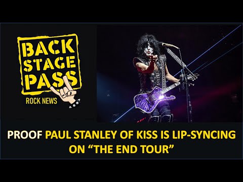 PROOF PAUL STANLEY OF KISS IS LIP SYNCING