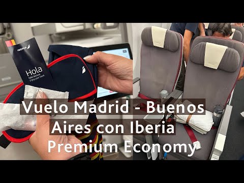 Flight from Madrid to Buenos Aires with Iberia in Premium Economy ✈️ Airbus A350
