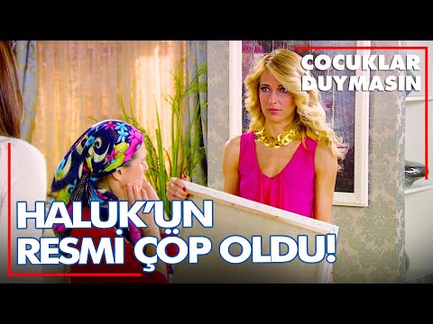 Aylin, Haluk'un  resminin üzerine kahve döktü! - Çocuklar Duymasın 90. Bölüm