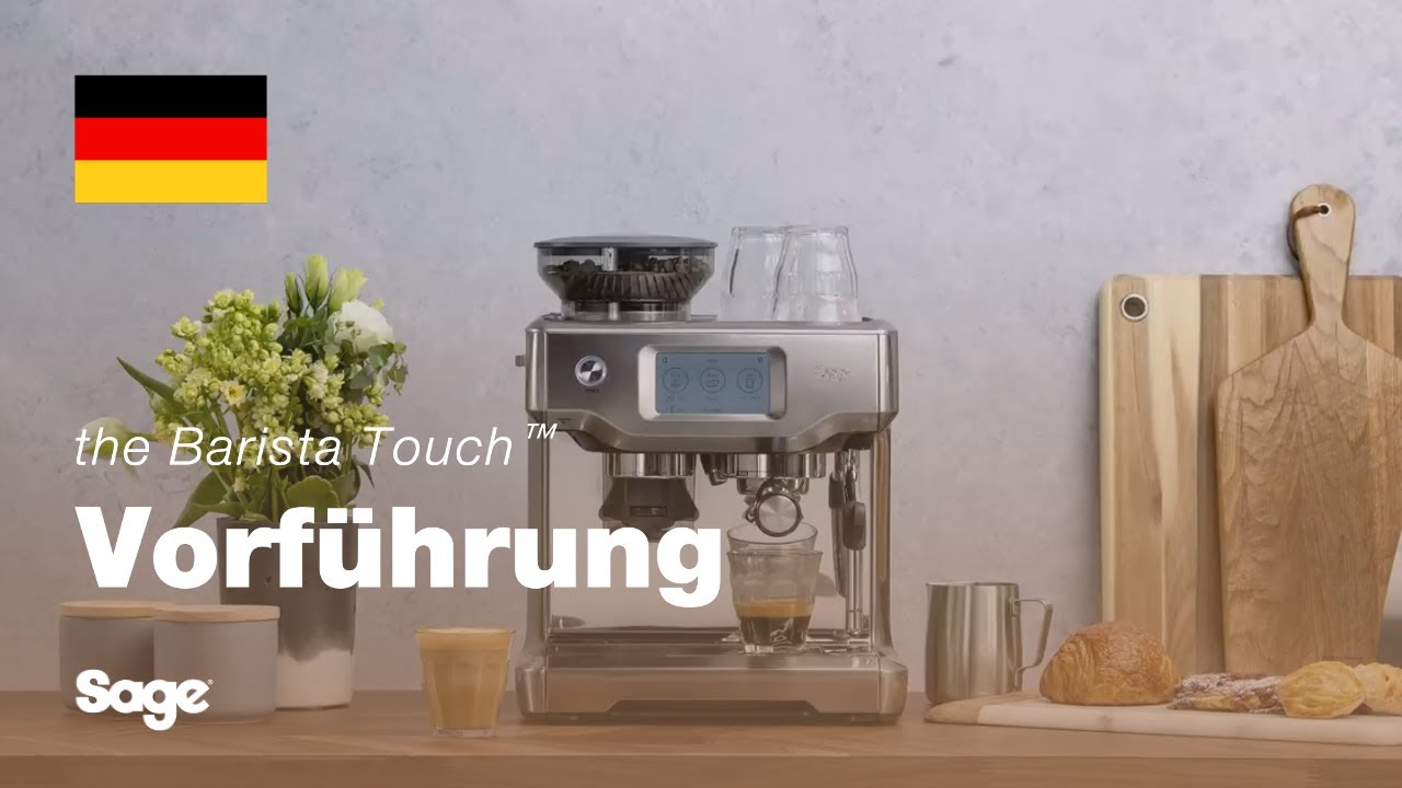 Sage Siebträgermaschine Barista Touch Edelstahl schwarz