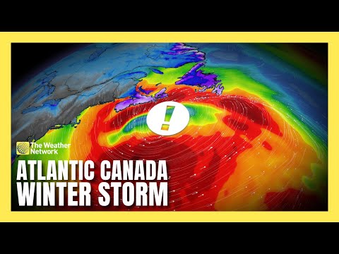 Blustery Winter Storm Will Close Out The Weekend in Atlantic Canada | #forecast