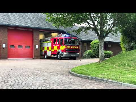 *TANNOY* Clitheroe's Pump turnout from Blackpool Fire Station | Lancashire Fire & Rescue Service