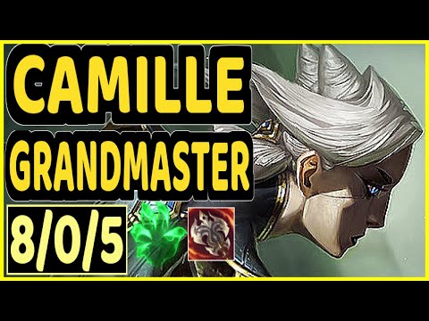 SLASHER1144 (CAMILLE) - 8/0/5 KDA GAMEPLAY - NA Ranked GRANDMASTER