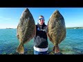 2 Record BREAKING Fish In 1 Day Catch Clean Cook GIANT Flounder