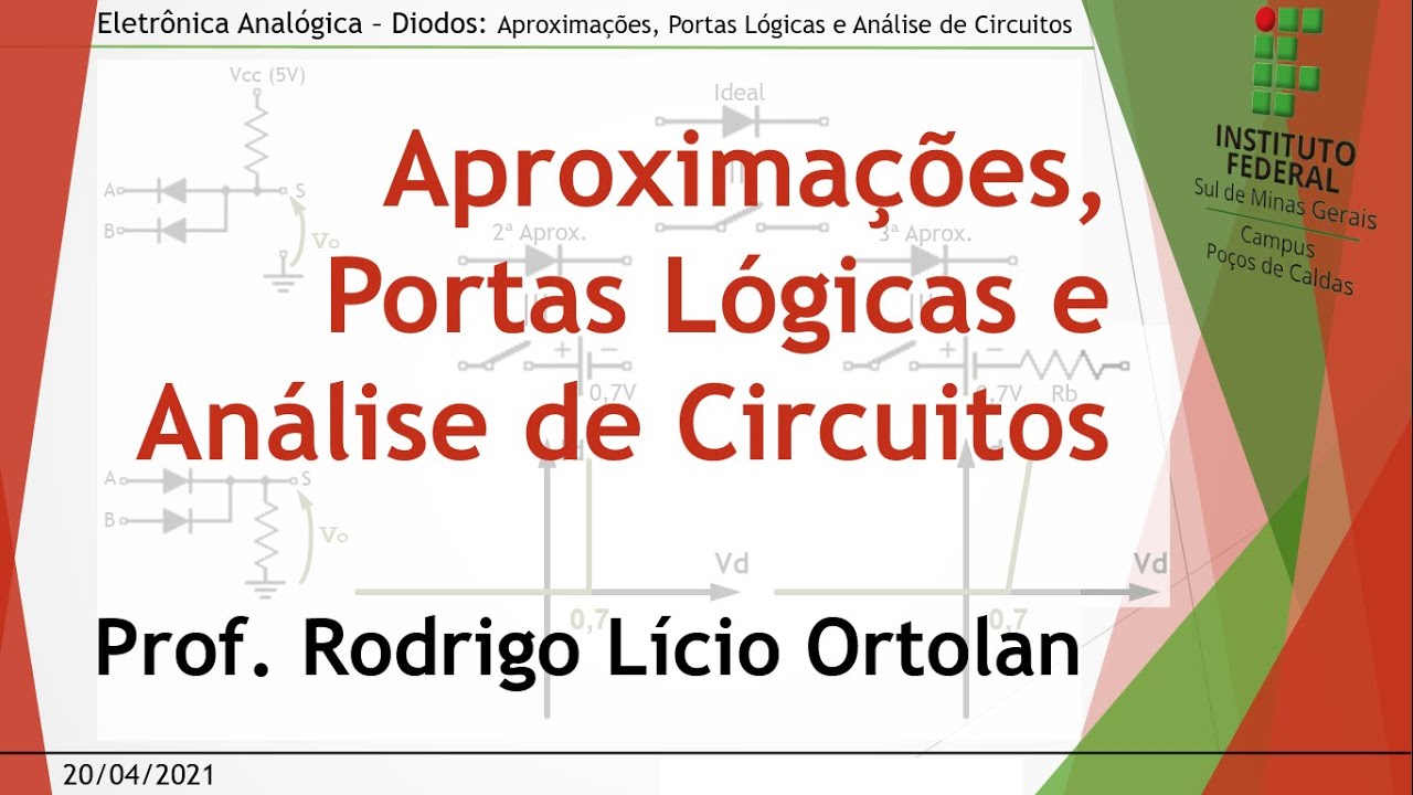Aula 04 Aproximações, Portas Lógicas e Análise de Circuitos com Diodos - Eletrônica Analógica