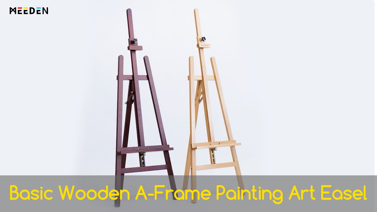 MEEDEN Basic Wooden A-Frame Painting Art Easel -W01D
