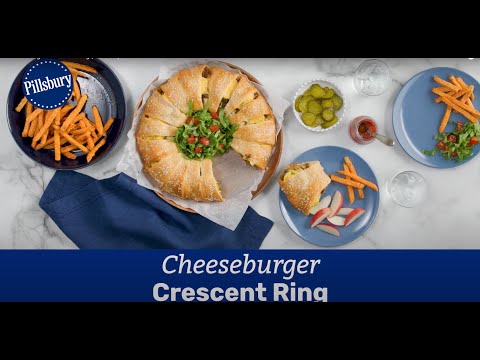 Cheeseburger Crescent Ring | Pillsbury