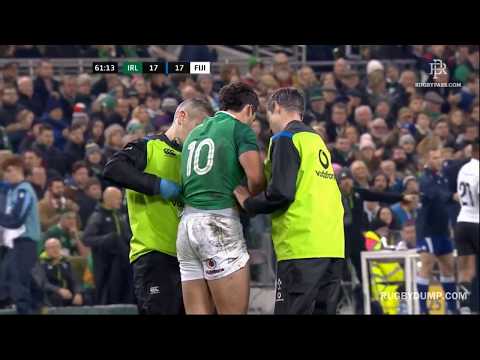 HUGE Fijian tackles result in early exit for young Joey Carbery