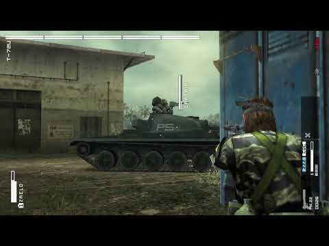 Metal Gear Solid Peace Walker HD S-RANK Non-Lethal Guide Tank Battle T-72U