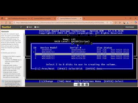 Prepare Disk for Installation 6.2.3 Lab TestOut.