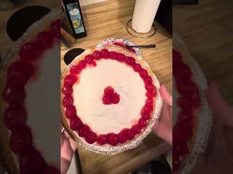 Cherries in the snow pie
