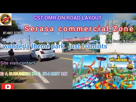 #GST-OMR ON ROAD LAYOUT DTCP & RERA #Residential ₹11L #commercial ₹22L  #35L villa 2bhk