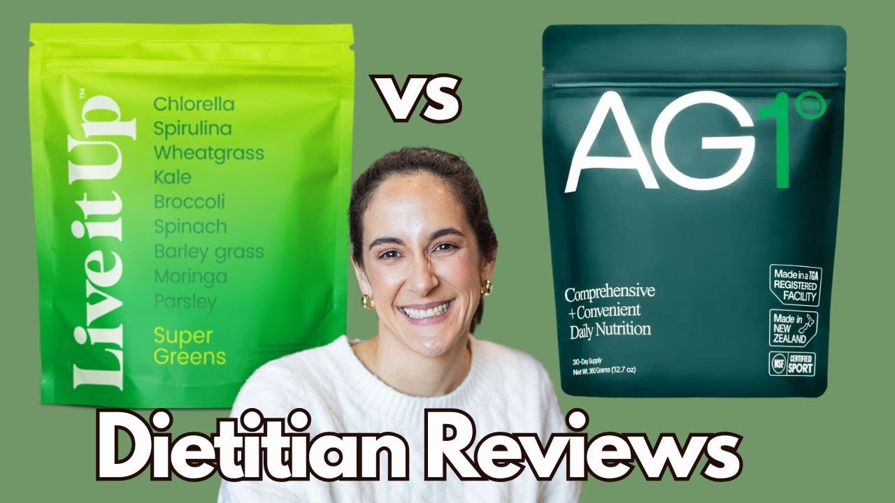 Live It Up vs AG1 Greens Powders: Dietitian’s Honest Review