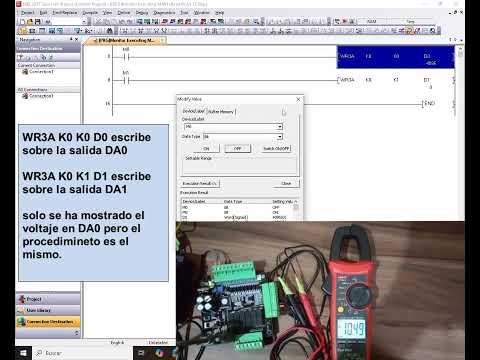 Cómo usar la instrucción "WR3A" en un PLC chino FX3U - 14MR
