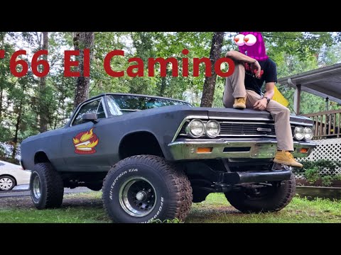 '66 El Camino on a K5 Blazer Chassis, my new baby! Walk-around, start-up, & future plans with it