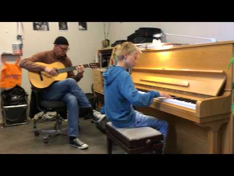 Jonas (11) improvising Boogie Woogie with his amazing teacher dr. Bekken!