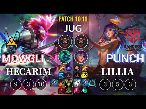 VIT Mowgli Hecarim vs SB Punch Lillia Jungle - KR Patch 10.19