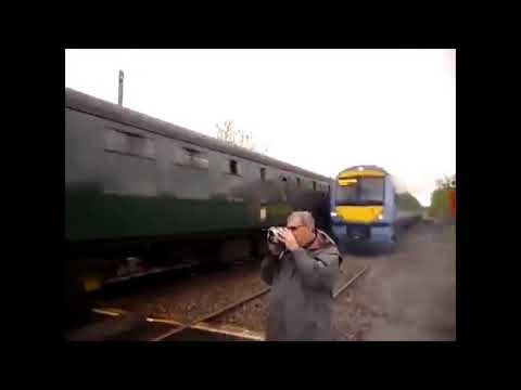 train spotter hit by train by its luck is strong what happen next
