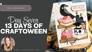 Spooky Halloween Scene Comes to Life with Books and Candles!