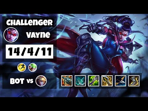 Vayne Gameplay Challenger Replay S11 - 11.17 Bot Lane (14/4/11) - OCE
