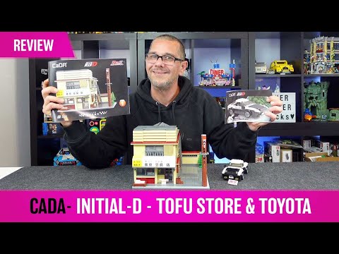 Richtig gut! CaDA- Initial-D - Tofu Store und ein  Toyota AE86 vor der Tür
