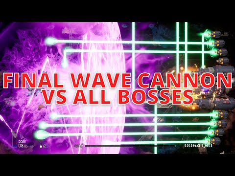 R-Type Final 2 - Final Wave Cannon VS Every Boss Exhibition (All DLC Included)