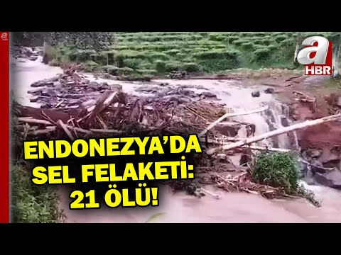 Endonezya'da sel ve toprak kayması: 21 ölü! | A Haber