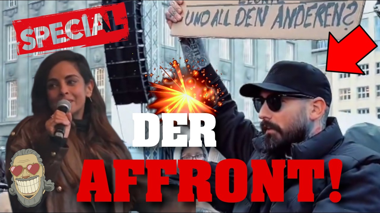 MANN sorgt mit Schild für Riesen-EKLAT auf Fernandes-DEMO! 💥⚡️#PolitSatire #Comedy