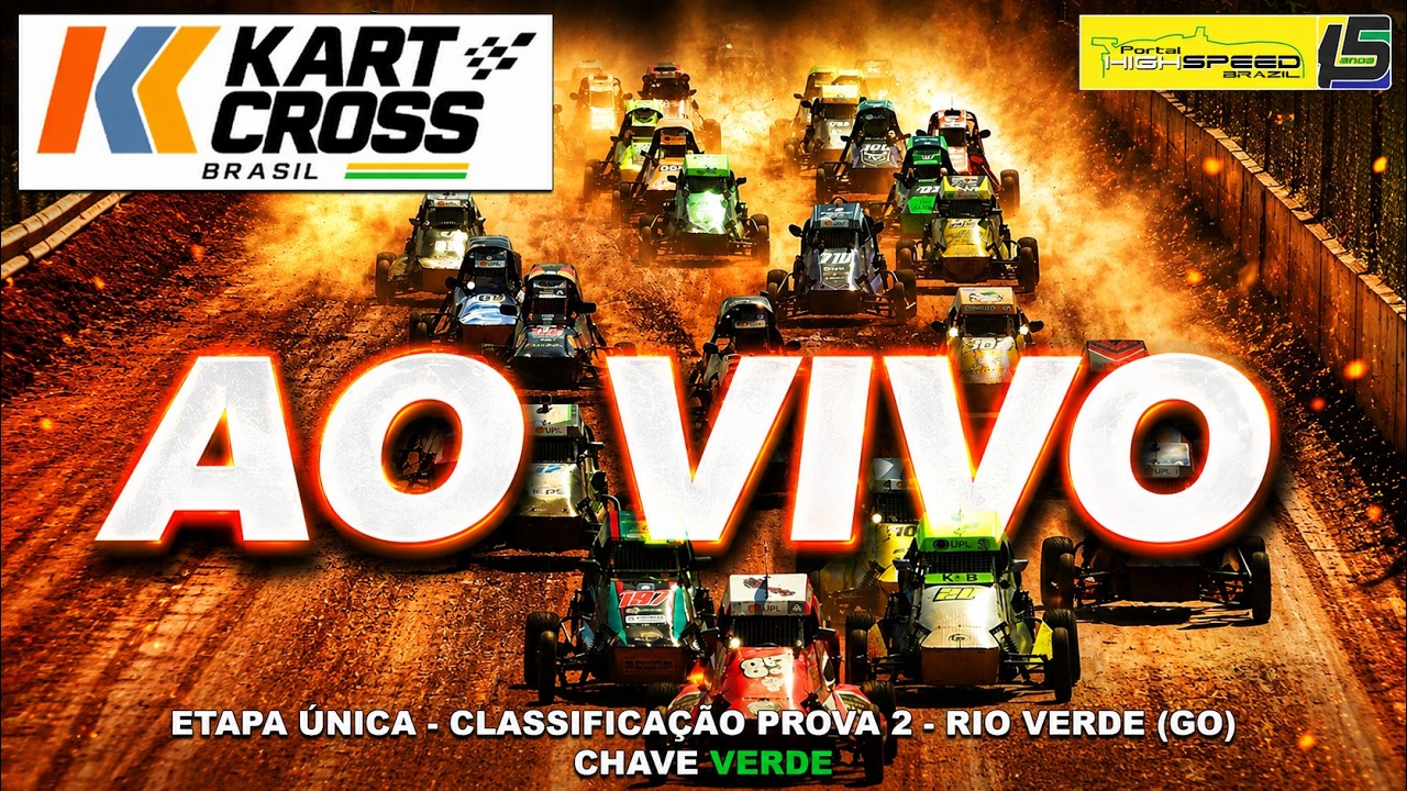 🔴 KART CROSS BRASIL | Etapa 2026 | Classificação Prova 2 | Chave Verde | Rio Verde (GO)