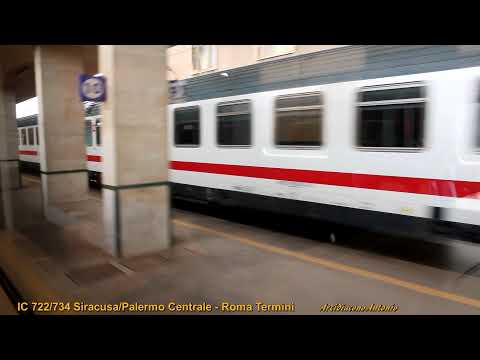 #Intercity #Trenitalia #722 / #734 #Arrivo / #Partenza da #Taormina a #Messina #Maggio #2021